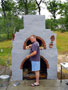 Oven building by Aaron and his family.