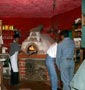Restaurant in Peru with a pizza on menu.