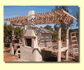 Photo of Building progress on wood burning oven.