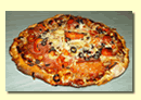Very tasty and big pizza.