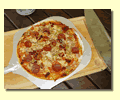 Nice thin base pizza.