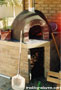 Wood fired oven built in Western Australia under veranda roof.