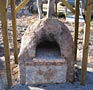 Photo of Al's wood burning cob oven.