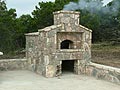 Stone oven built in West Texas by Fred.