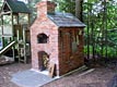 Reusing salvaged recycled bricks for building exterior walls.