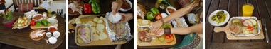 Meal with meat for wood fired ovens.